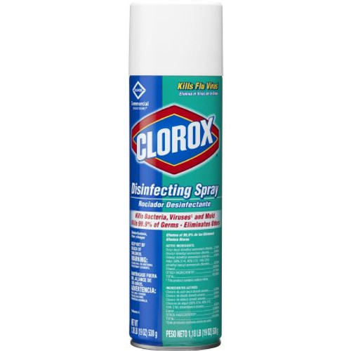 Clorox Commercial Solutions Surface Disinfectant Alcohol Based Aerosol Spray Liquid 19 oz. Can Fresh Scent NonSterile 38504CT