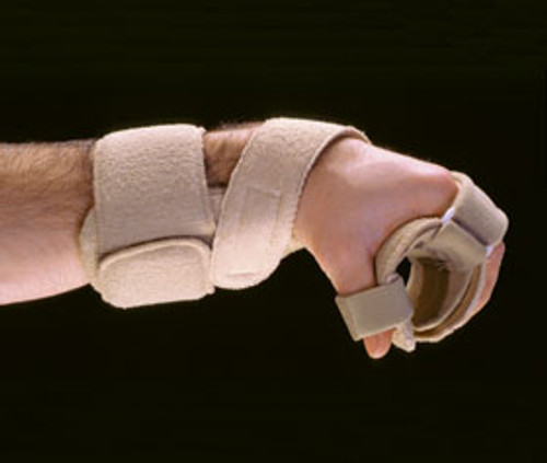 Wrist / Hand / Thumb Splint Orthosis AliMed Omni Progressive Low Profile Aluminum / Foam / Terry Cloth Right Hand Beige Standard 510741/NA/NA/RT Each/1