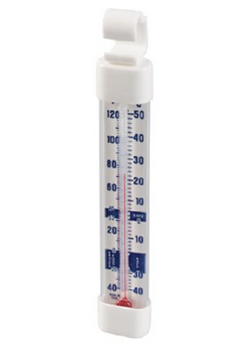 Refrigerator / Freezer Thermometer Fahrenheit / Celsius -40 to 122 F -40 to 50 C Without External Probe Hanging / Standing Does Not Require Power 3010 Each/1