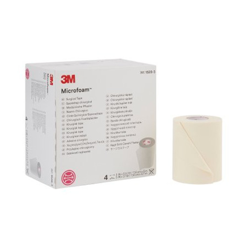 Medical Tape 3M Microfoam Multi-directional Stretch Elastic / Foam 3 Inch X 5-1/2 Yard White NonSterile 1528-3