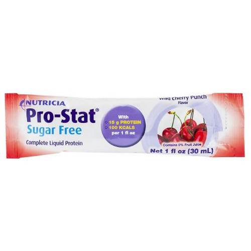 Protein Supplement Pro-Stat Sugar-Free Wild Cherry Punch Flavor 1 oz. Individual Packet Ready to Use 78395