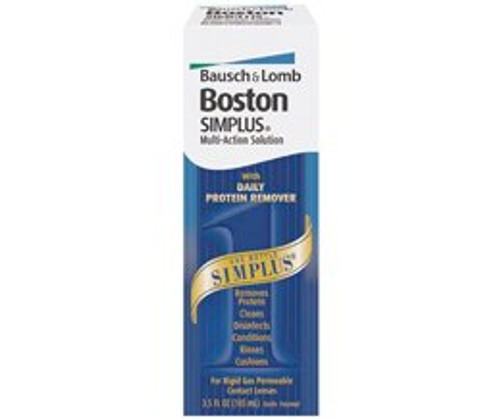 Contact Lens Solution Boston Simplus 3.5 oz. Solution 31011905611 Each/1