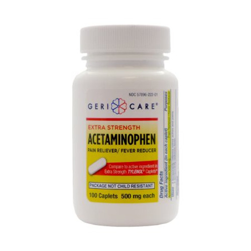 Pain Relief Geri-Care 500 mg Strength Acetaminophen Caplet 100 per Bottle 221.01