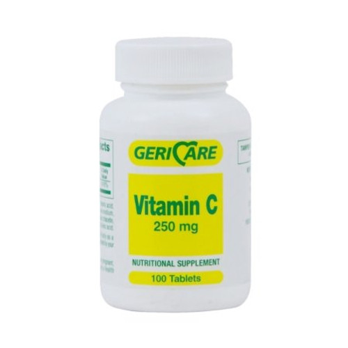 Vitamin C Supplement Geri-Care Ascorbic Acid 250 mg Strength Tablet 100 per Bottle 831-01-GCP