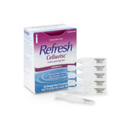 Eye Lubricant Refresh Celluvisc 0.01 oz. Gel Eye Drops 00023455430 Box/30