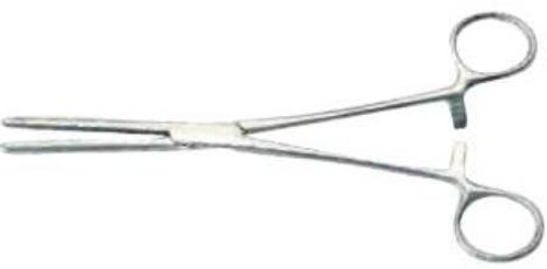 Hemostatic Forceps Grafco Rochester-Pean 5-1/2 Inch Length Stainless Steel NonSterile Ratchet Lock Finger Ring Handle Straight Blunt Serrated Tips 2686 Each/1