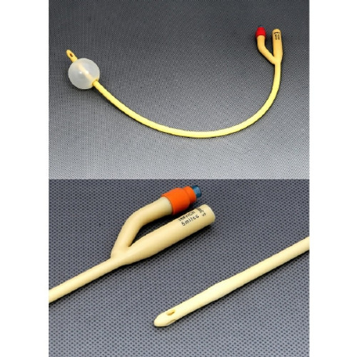 Foley Catheter AMSure 2-Way Standard Tip 5 cc Balloon 22 Fr. Silicone Coated Latex AS41022