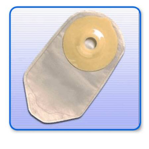Urostomy Pouch Securi-T One-Piece System 10 Inch Length 1-1/8 Inch Stoma Drainable Convex Pre-Cut 7610298 Box/10