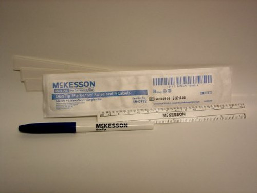 Surgical Skin Marker with Label Medi-Pak Performance Plus Gentian Violet Fine / Regular Tip Ruler Sterile 19-0772