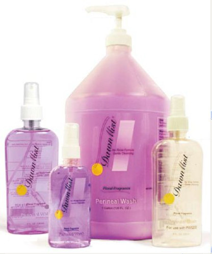 Rinse-Free Perineal Wash DawnMist Liquid 1 gal. Pump Bottle Fresh Floral Scent PW5200