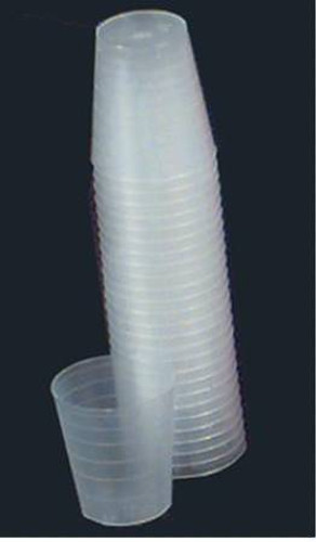 Graduated Medicine Cup Narrow 1 oz. Clear Plastic Disposable 5165 Pack/400