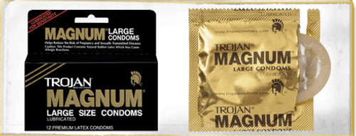 Condom Trojan Magnum Lubricated Large 12 per Box 02260064214 Box/12