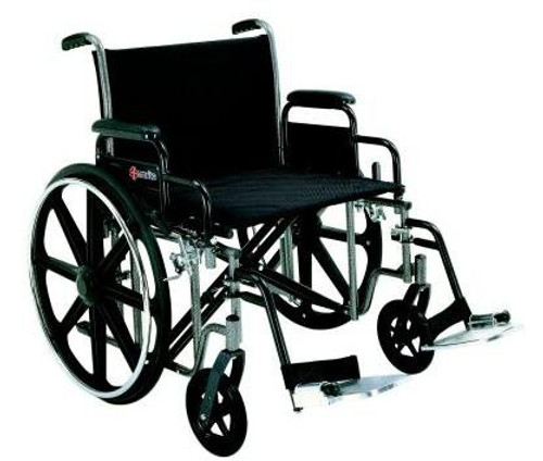 Wheelchair Dual Axle Full Length Arm Padded Arm Style Black Upholstery 18 Inch Seat Width 250 lbs. Weight Capacity N211AMFZMU Each/1