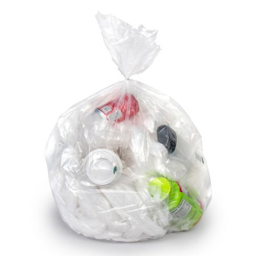 Trash Bag Colonial Bag 60 gal. Clear LLDPE 1.35 Mil. 38 X 58 Inch X-Seal Bottom Flat Pack PXC58XH Case/100