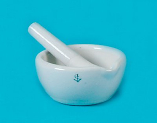 Mortar and Pestle HCL Hand Operated White 14075 Each/1