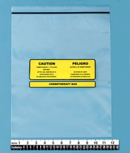 Chemo Drug Transport Bag Clear Bag Polyethylene 12 X 15 Inch 9517 Pack/100