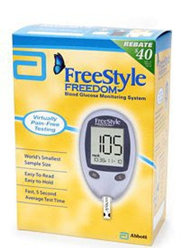 Blood Glucose Meter FreeStyle Lite 5 Second Results Stores Up To 400 Results No Coding Required 99073070914 Each/1