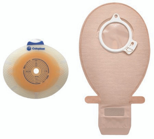 Filtered Ostomy Pouch SenSura Click Two-Piece System 7 Inch Length Midi Closed End Without Barrier 10155 Box/30