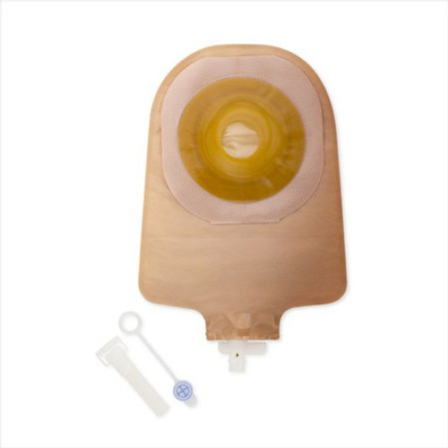 Urostomy Pouch Premier One-Piece System 9 Inch Length 3/4 Inch Stoma Drainable Convex Pre-Cut 8492