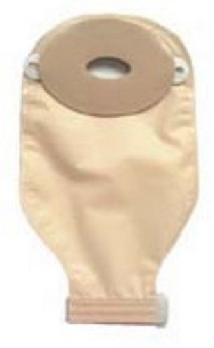 Ostomy Pouch Nu-Flex Nu-Comfort Two-Piece System 11 Inch Length 1-1/8 to 2 Inch Stoma Drainable Oval B Deep Convex Trim To Fit 40-7544-DC Box/10