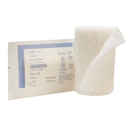 Fluff Bandage Roll Kerlix Gauze 8-Ply 4-1/2 Inch X 3-1/10 Yard Roll Shape Sterile 6716