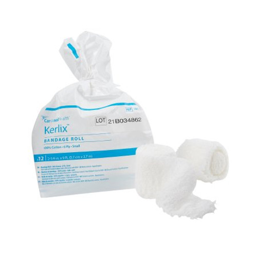 Fluff Bandage Roll Kerlix Gauze 6-Ply 2-1/4 Inch X 3 Yard Roll Shape NonSterile 1801-