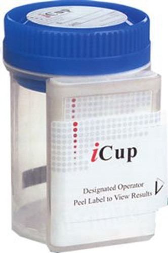 Drugs of Abuse Test iCup 10-Drug Panel AMP BAR BZO COC mAMP/MET MDMA OPI OXY PPX THC Urine Sample 25 Tests I-DOA-1107-051 Box/25