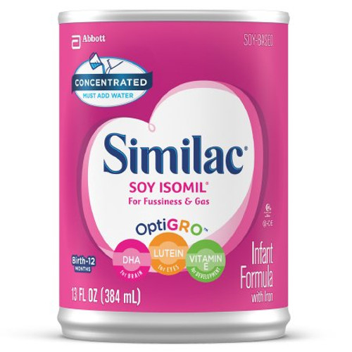Infant Formula Similac Soy Isomil For Fussiness and Gas 13 oz. Can Liquid Concentrate 56975