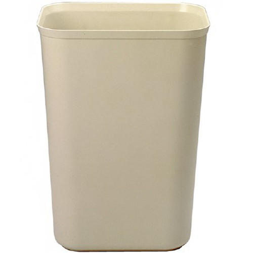 Trash Can 40 Quart Beige Thermoset Polyester Open Top FG254400BEIG Each/1