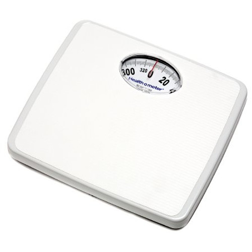 Floor Scale Health O Meter Dial Display 330 lbs. Capacity White Analog 175LB