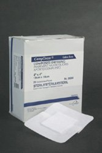 Adhesive Dressing Compdress 6 X 6 Inch Gauze Square White Sterile 89066 Adhesive Dressing Compdress 6 X 6 Inch Gauze Square White Sterile 89066