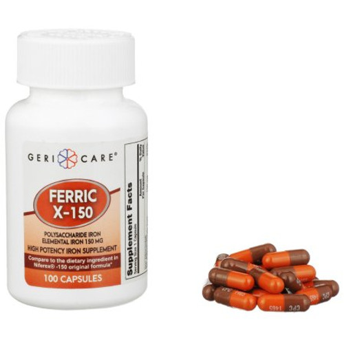 Mineral Supplement Geri-Care Iron 150 mg Strength Capsule 100 per Bottle 777-01-GCP