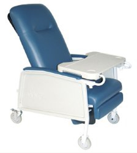 Bariatric Recliner Rosewood Vinyl Four 5 Inch Casters With 2 Locks D574EW-R Each/1