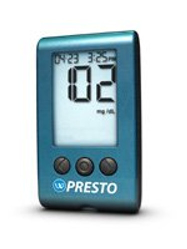 Blood Glucose Meter Wavesense Presto 3 to 12 Second Results Stores Results 7 14 and 30 Day Averaging No Coding Required 8000-02649