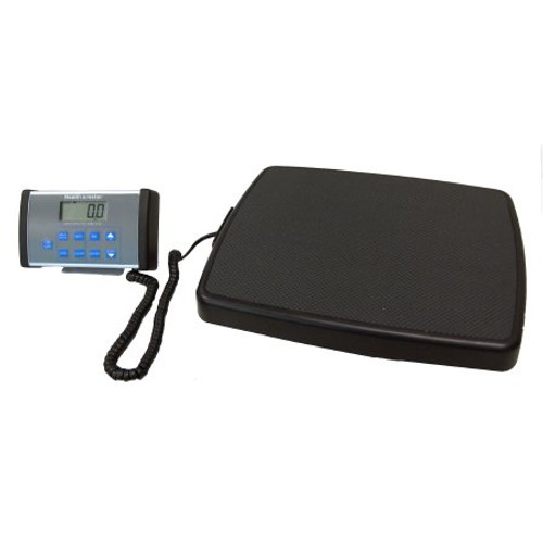 Floor Scale Health O Meter Digital LCD Display 500 lbs/ 220 kg Capacity Black AC Adapter / Battery Operated 498KL Each/1
