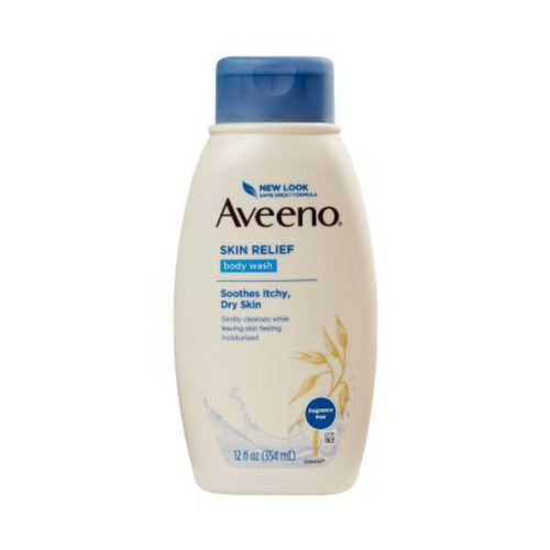 Body Wash Aveeno Skin Relief Liquid 12 oz. Bottle Unscented 10381371170293