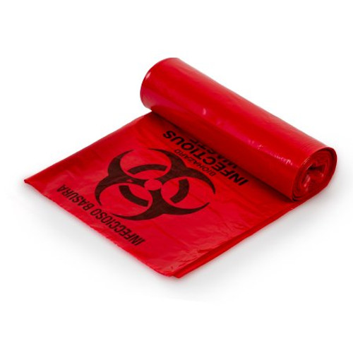 Infectious Waste Bag Colonial Bag 40 to 45 gal. Red Bag LLDPE 40 X 46 Inch PXR46 Case/60