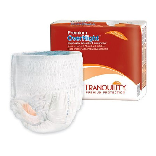 Unisex Adult Absorbent Underwear Tranquility Premium OverNight Pull On with Tear Away Seams X-Small Disposable Heavy Absorbency 2113