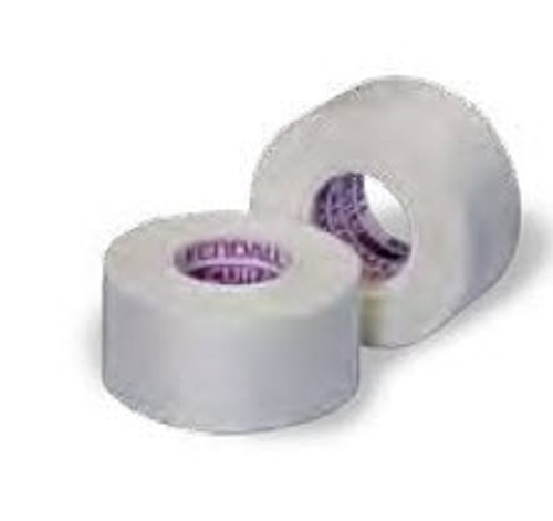 Medical Tape Kendall Hypoallergenic Silk Easy Tear Silk-Like Cloth 3 Inch X 10 Yard White NonSterile 7140C