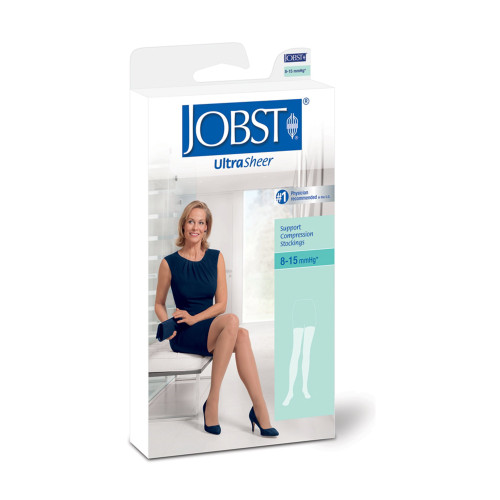 Compression Stocking JOBST Ultrasheer Thigh High X-Large Silky Beige Closed Toe 117224 Pair/1
