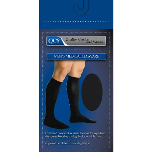 Compression Socks QCS Knee High Medium Brown Closed Toe 1662 BRO MD Pair/2