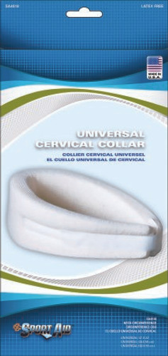 Cervical Collar Contoured / Medium-Firm Density Adult One Size Fits Most One-Piece 2-1/2 Inch Height 12 to 22 Inch Neck Circumference SA4518 NAT UN Each/1