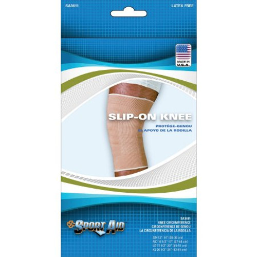 Knee Sleeve Sport-Aid Medium Pull-On 11 Inch Length Left or Right Knee SA3611 BEI MD Each/1