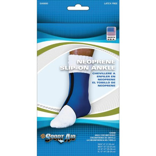 Ankle Support Sport Aid Medium Pull-On Left or Right Foot SA9090 BLU MD Each/1