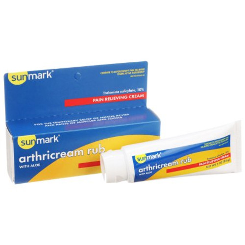 Topical Pain Relief sunmark 10% Strength Trolamine Salicylate Cream 3 oz. 49348088384 Each/1