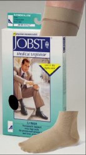 Compression Socks JOBST for Men Classic Knee High Small Navy Closed Toe 110336 Pair/1
