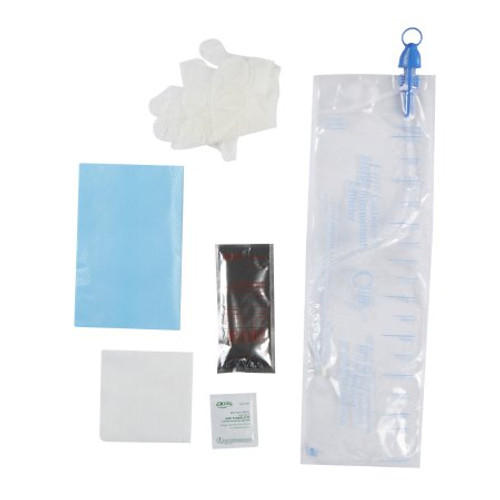 Intermittent Catheter Kit Cure Catheter Closed System / Straight Tip 12 Fr. Without Balloon CS12