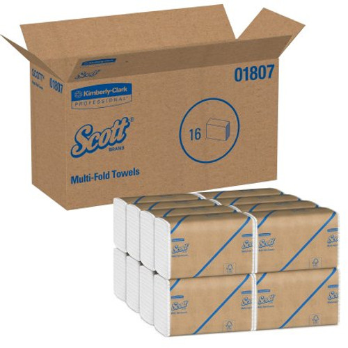 Paper Towel Scott Multi-Fold 9-1/5 X 9-2/5 Inch 01807 Case/4000