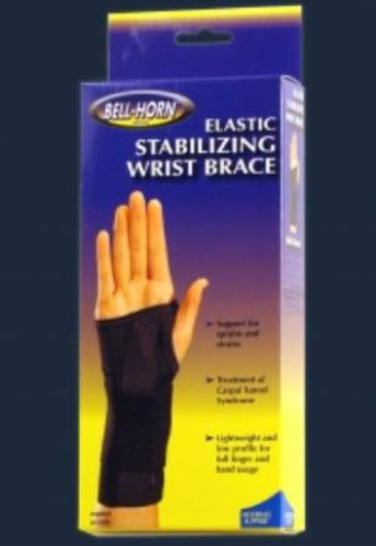 Wrist Brace Bell-Horn Stabilizing Low Profile Cotton / Elastic Right Hand Black X-Small 191XS Each/1