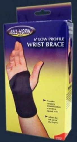 Wrist Brace Bell-Horn Stabilizing Low Profile Cotton / Elastic Left Hand Black Small 192S Each/1